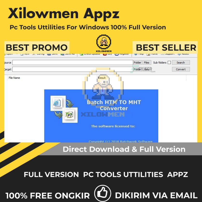 [Full Version] Batch HTML to MHT Converter 20 Pro PC Tools Software Utilities Lifetime Win OS