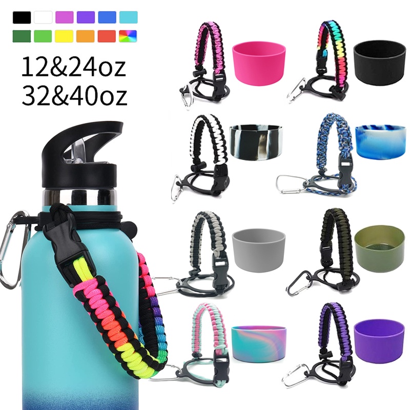 Aquaflask Aksesoris Portable Tali Bawah Boot Silikon Set Multifungsi 24oz 32oz Tumbler Hydroflask Aksesoris Botol Air Dengan Ring Pengaman