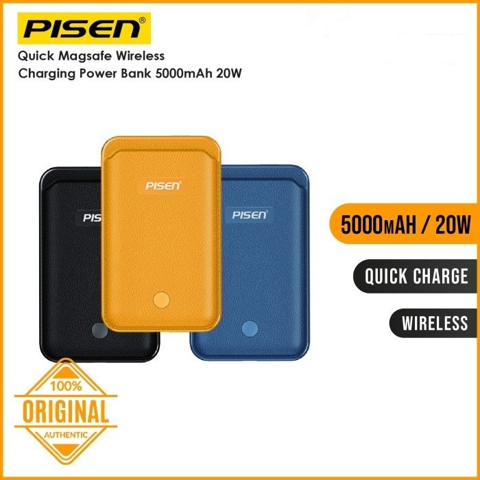 Power Bank Pisen Quick Magsafe Wireless Charging Powerbank 5000mAh - CCY-DY03