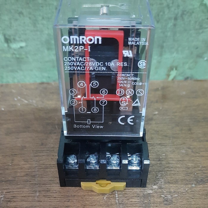 Terlaris Relay Mk2P -1 + Soket Omron 220 Volt
