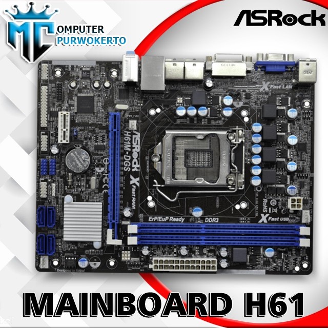 Mainboard H61 - Asrock LGA 1155 DDR3