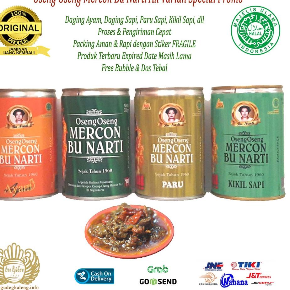

>XG34448< Oseng Oseng Mercon Bu Narti Khas Jogja All Varian Special Promo - 300 Gram