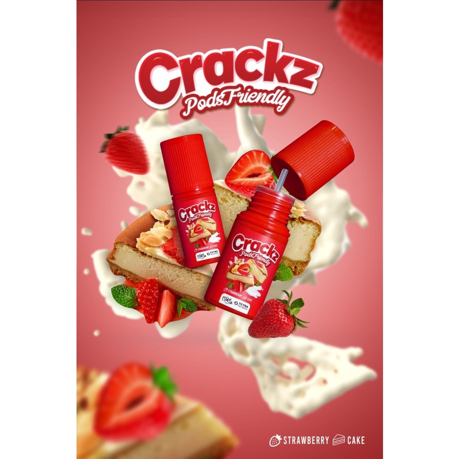 Crackz V5 Pods Friendly 30ML Strawberry Cake