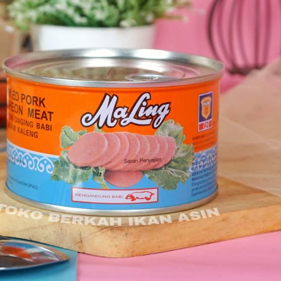 

✤ Ma Ling Luncheon Pork 397gram TTS Canned / Daging Ham Babi Maling ♛