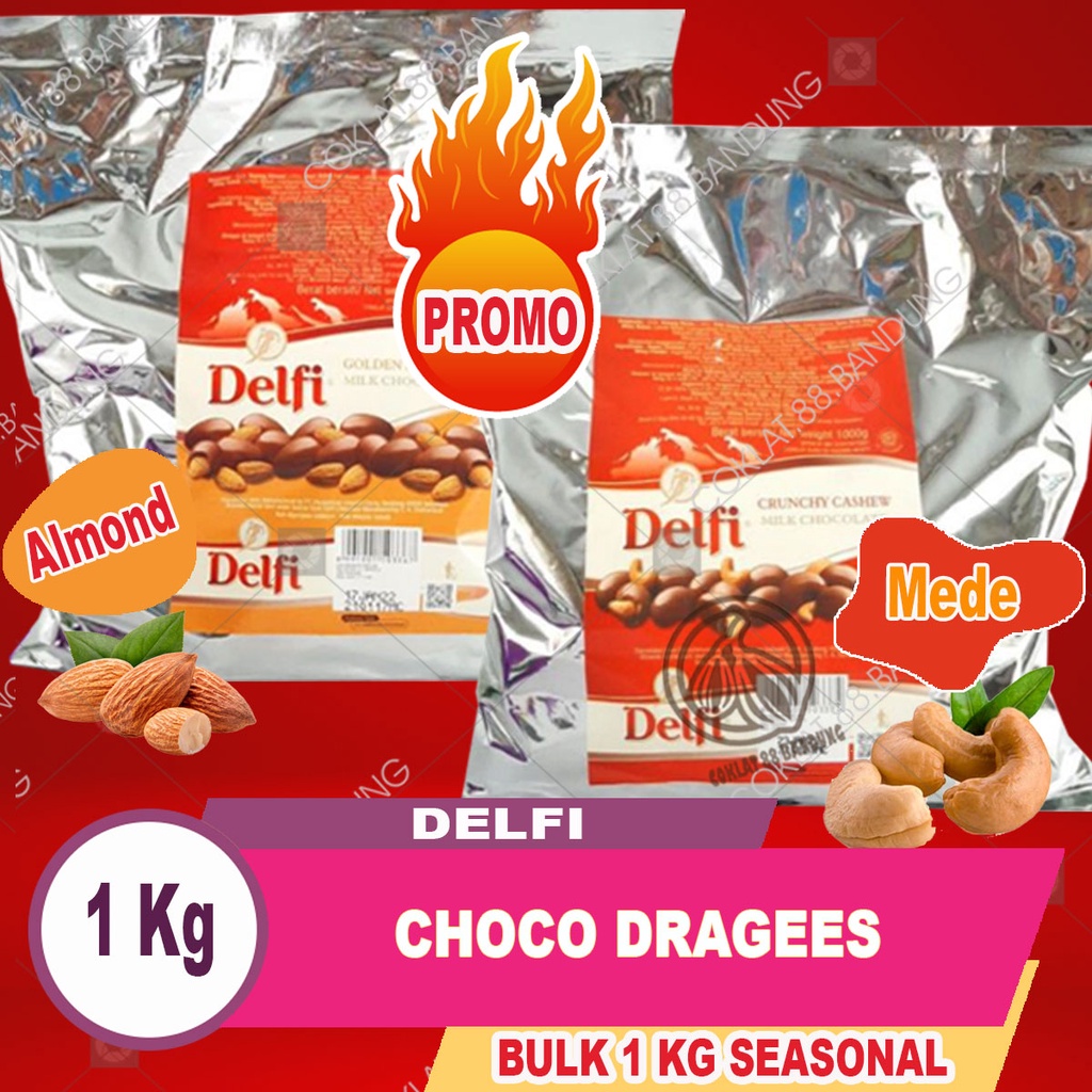 

COKLAT DELFI ALMOND 1KG, COKELAT DELFI MEDE 1 KG, COKLAT DELFI MALTITOS CHIC CHOC CHA CHA KILOAN