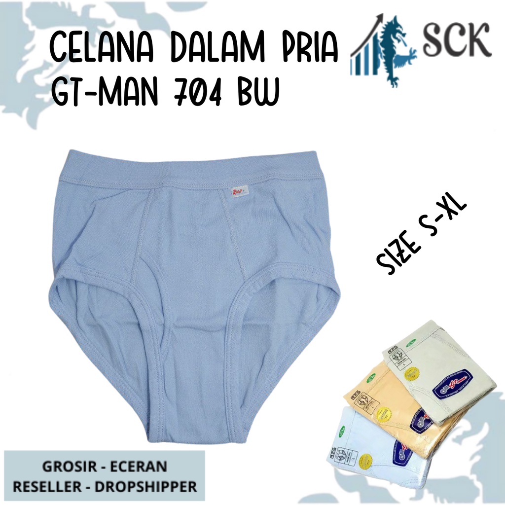 CD Pria GT-MAN 704 WARNA / Celana Dalam GTMAN 704 Bw Warna / Dalaman Pria Laki-Laki 704 Anti Selip - sckmenwear GROSIR