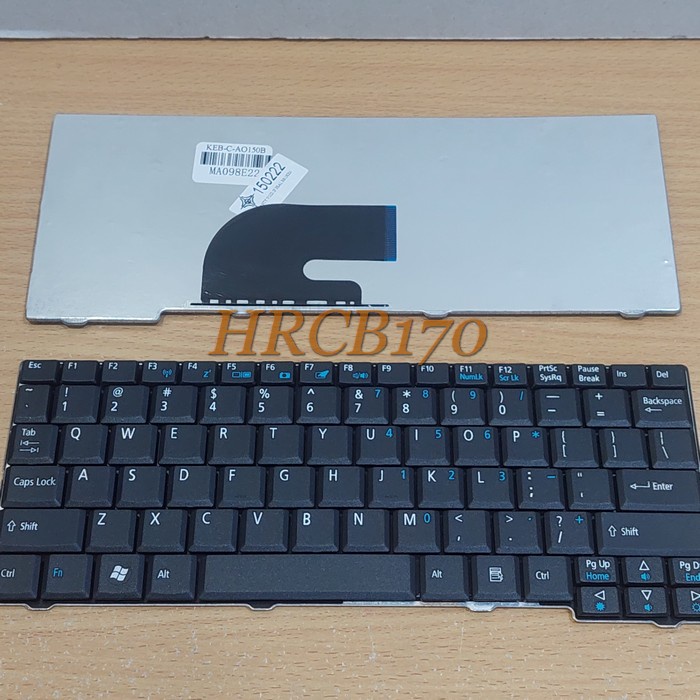 Keyboard Notebook Acer Aspire One A110 A150 D150 D250 531 AO531 HITAM -HRCB