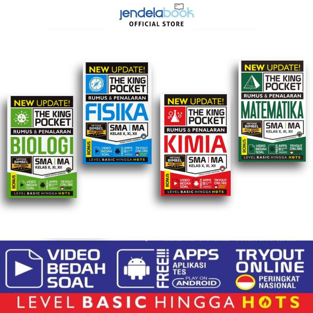 SMA The King Pocket Ipa Biologi Fisika Kimia Matematika New Update Hots
