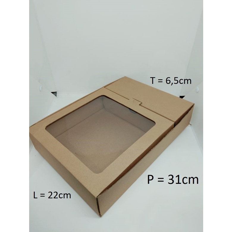 

5 PCS Catering Box Mika 31X22X6,5 CM E-FLUTE KARDUS Premium