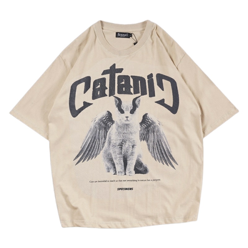 T-shirt Oversized Kaos Cotton Combed Distro Motif CATANIC XXX