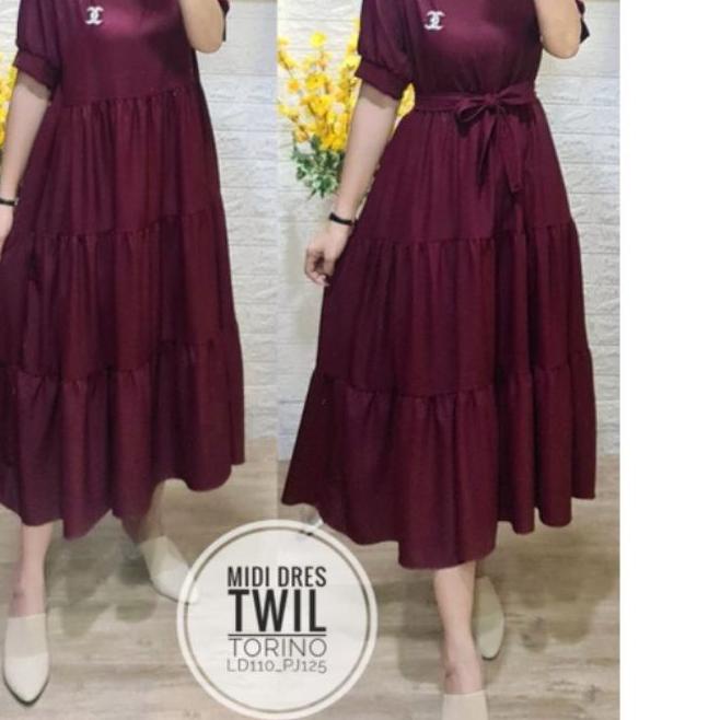 ✧ NEW READY, MIDI DRESS TWILL TORINO ►