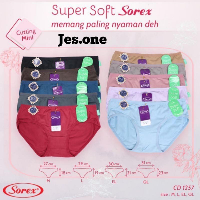 Sorex 1257 Celana Dalam Wanita CD cewek Super Soft Termurah TOKO KEANULOVA