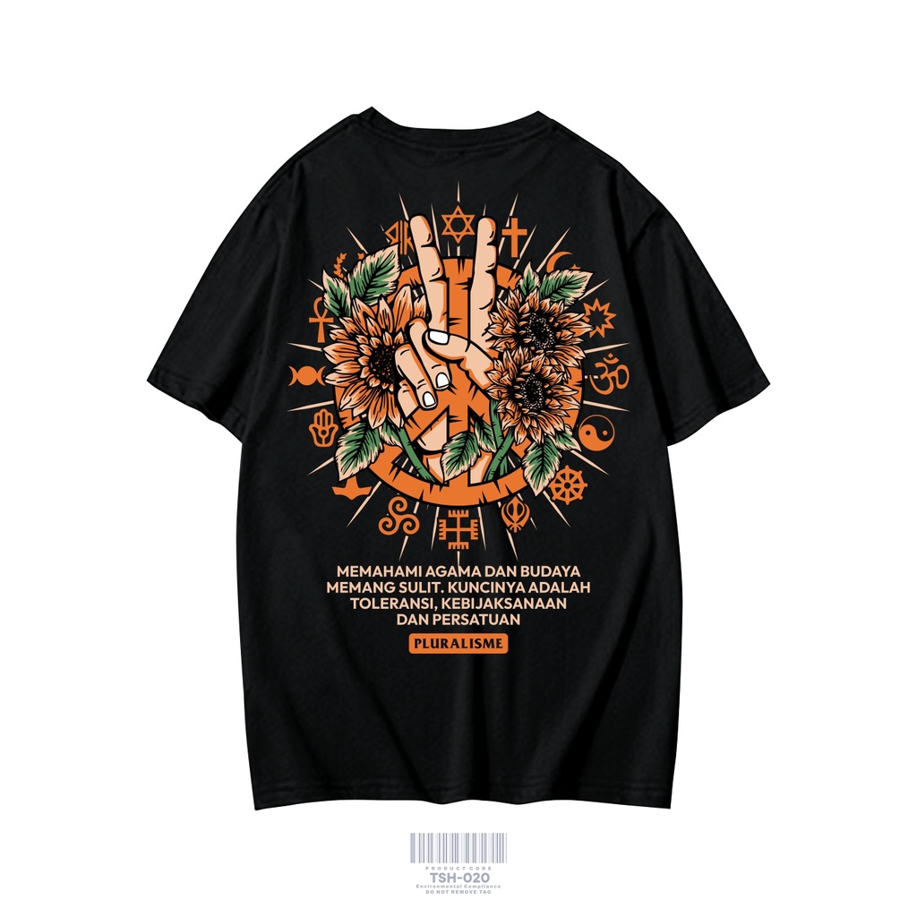 KAOS PLURALISME MEMAHAMI AGAMA DAN BUDAYA MEMANG SULIT KAOS DISTRO