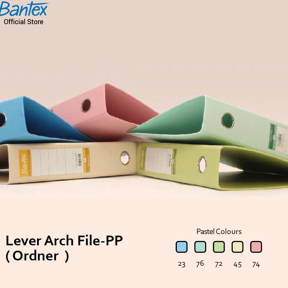 

Kejutan Terbaik Bantex Lever Arch File Ordner PP A4 5cm Pastel colours