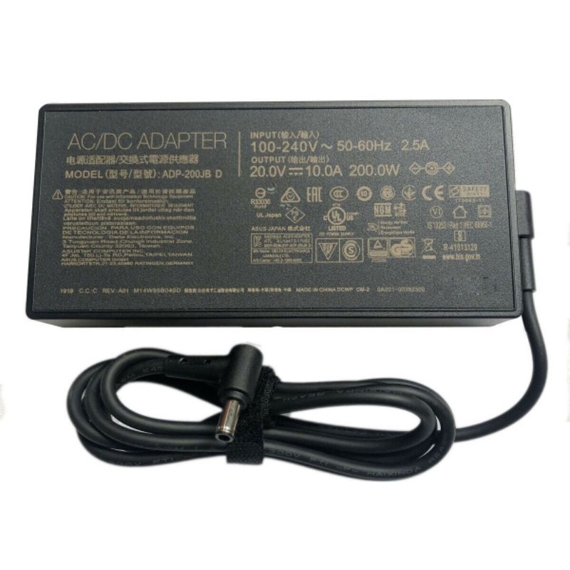 CARGER ASUS ZEPHYRUS G15 20V 10A 200W 6.0*3.7MM Adaptor Laptop ASUS TUFF DASH F15 A15 FX516PR FA506QR ROG G15 ZEPHYRUS FA506QR Untuk ASUS:FA706QR, TUF GAME A17 FA706QR, ZEPHYRUS G15 2021, ROG ZEPHYRUS G15 GA503QS, A15 FA506, A17 TUF766-QR,