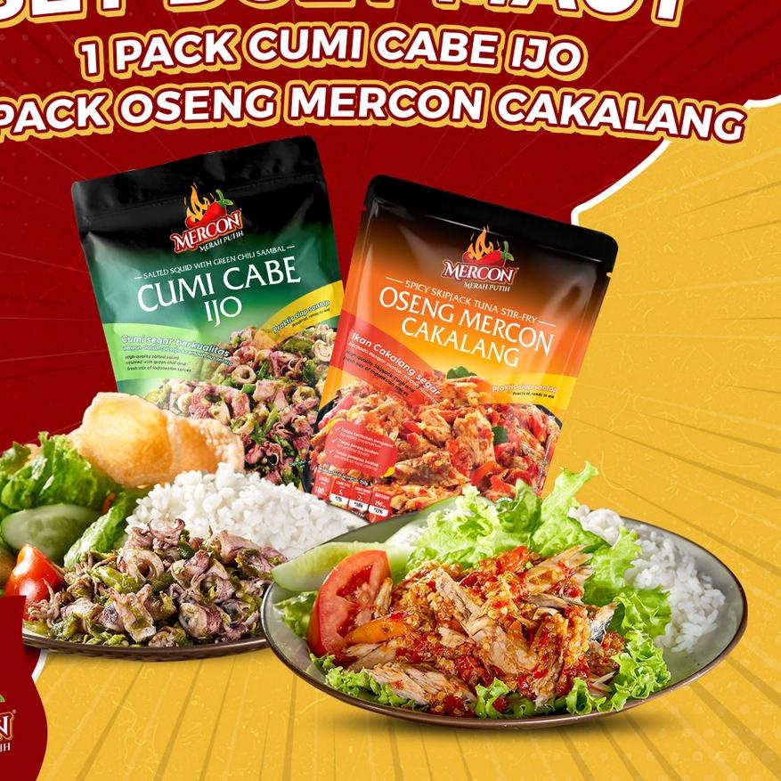 

○ Mercon Merah Putih - Set Duet Maut || Oseng Mercon Cakalang + Cumi Cabe Ijo ♝