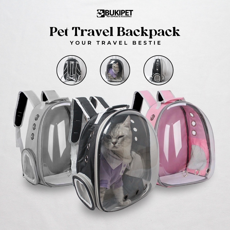 Tas Ransel Kucing Astronot Travelling Transparan Murah Hewan Anjing Pet Cargo - PET TRAVEL BACKPACK