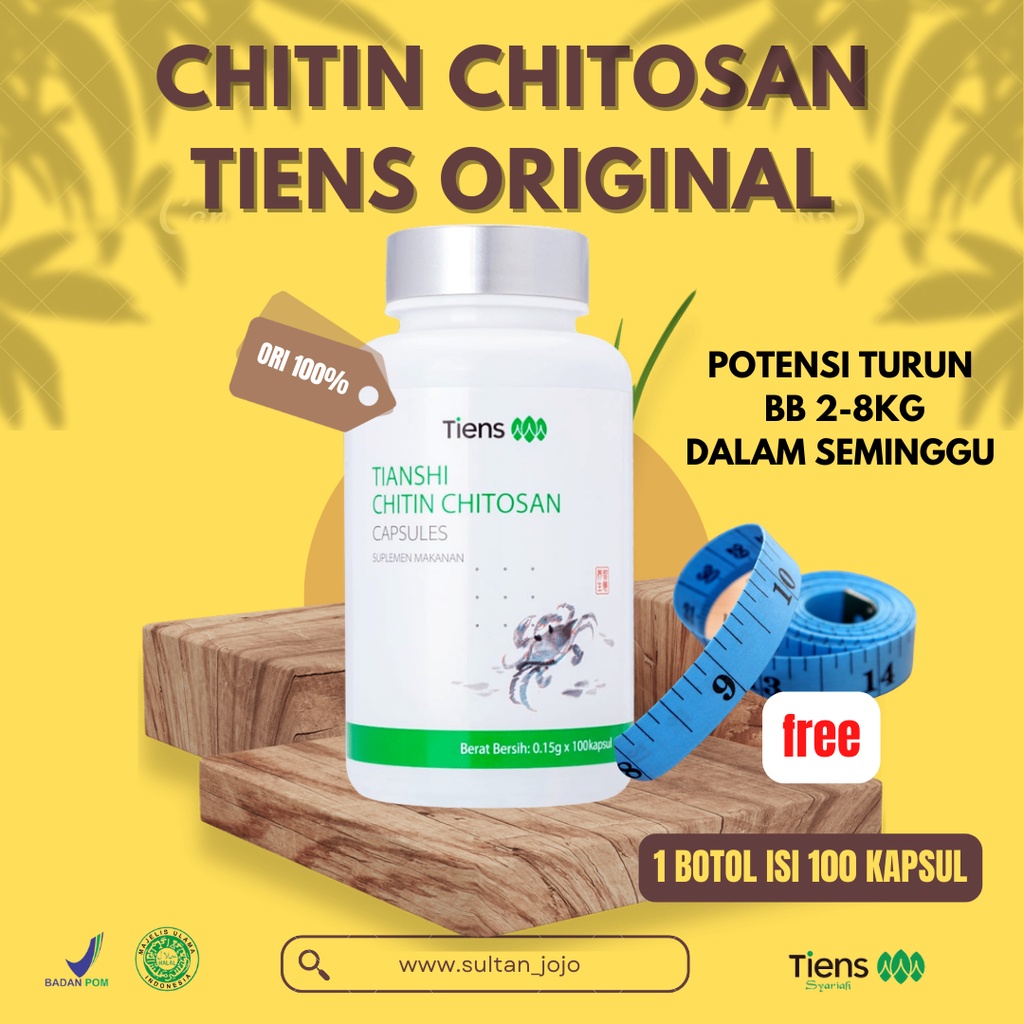 CHITIN CHITOSAN TIENS PELANGSING BADAN AMPUH ORIGINAL TIENS
