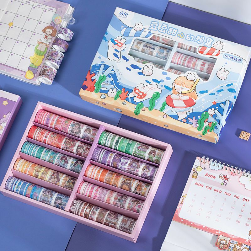 

[Part 3] 10PCS Washitape Fantasy Collection//Washitape karakter lucu murah DIY Journal