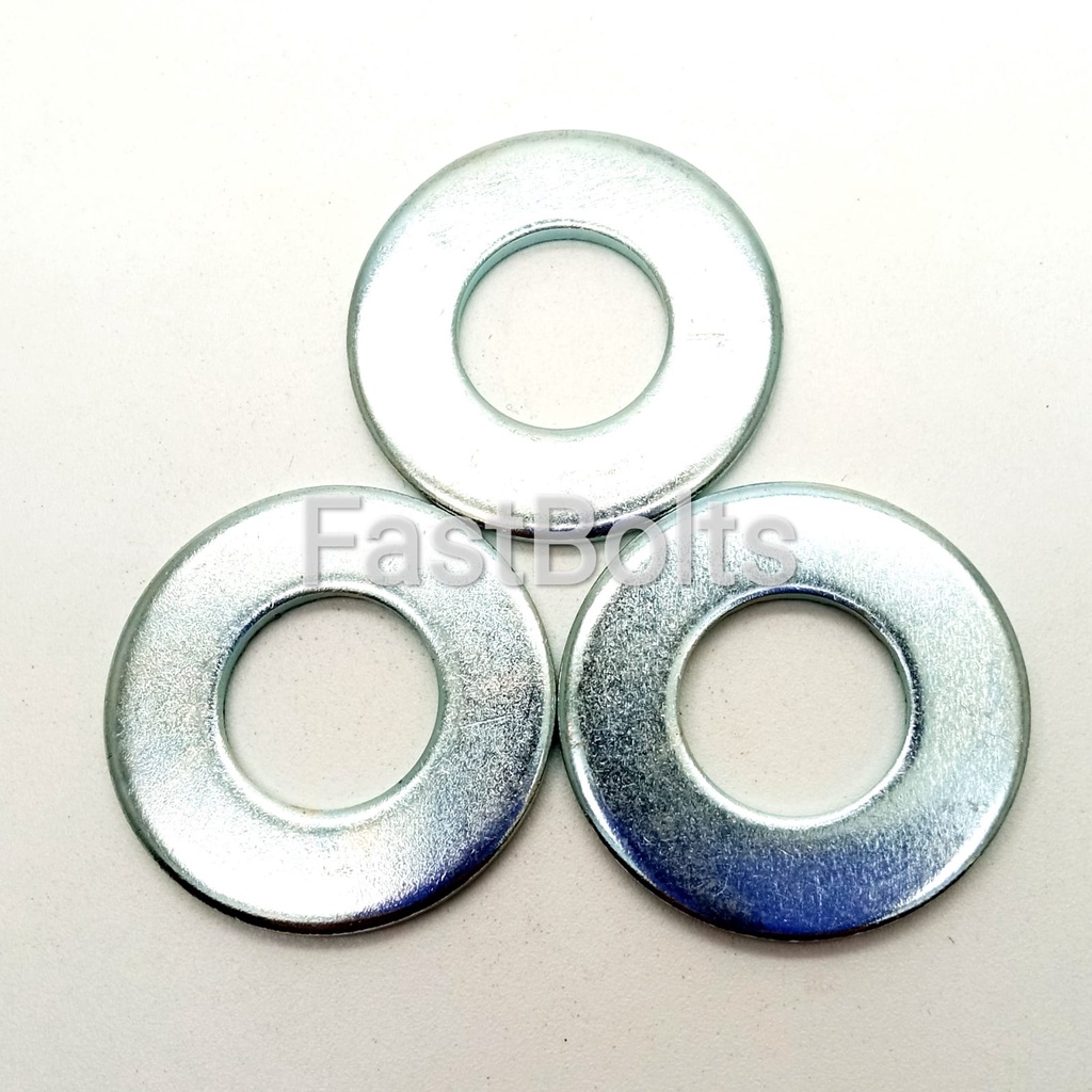 Ring Plat M16 / Ring Plat Putih / Washer Plate Galvanis 16mm Baut Kunci 24