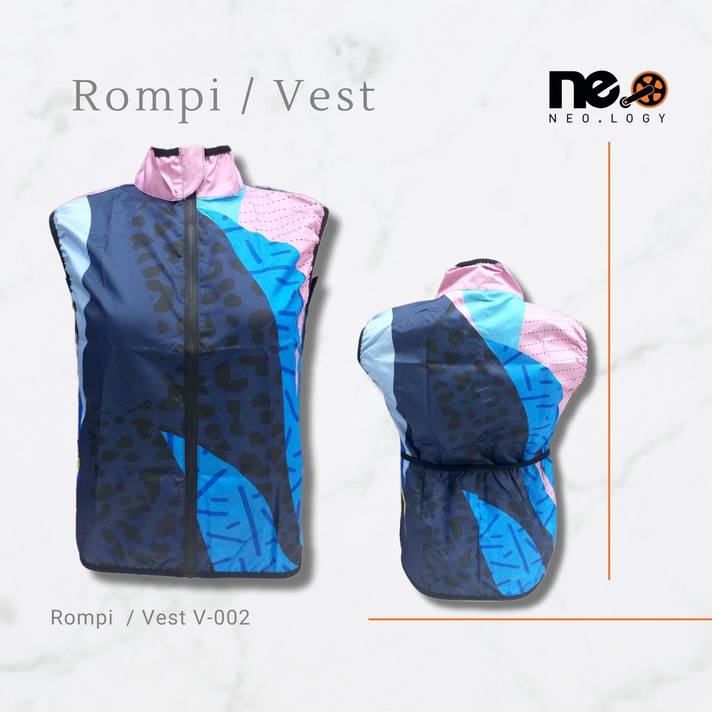 Rompi Bersepeda Vest Wanita Gowes Trifold 3Sixty Dahon Unisex