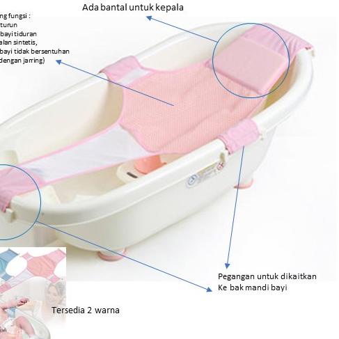 ♙ Baby Bather Jaring Bak Mandi Bayi Baru lahir Agar Tidak Terjatuh Tempat Mandi Bayi Baru Lahir Jari