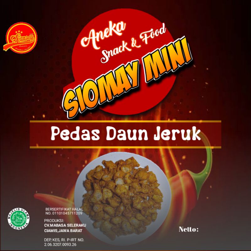 Jual Siomay Mini Kering Pedas Bumbu Daun Jeruk 500gr Shopee Indonesia