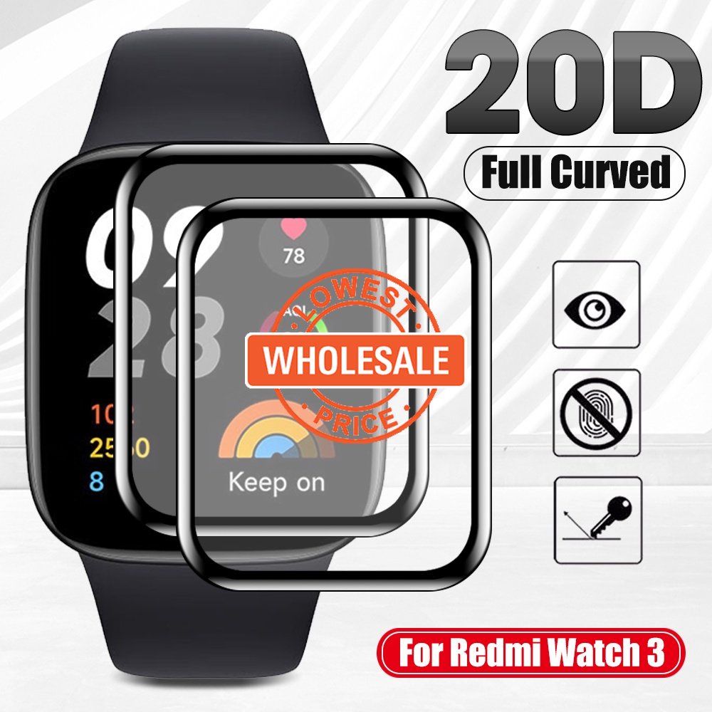 [Harga Grosir] Film Pelindung Smartwatch Bening Anti Gores Full Cover Pelindung Layar HD Film Pelindung Sensitif Sentuh Untuk Xiaomi Redmi Watch3