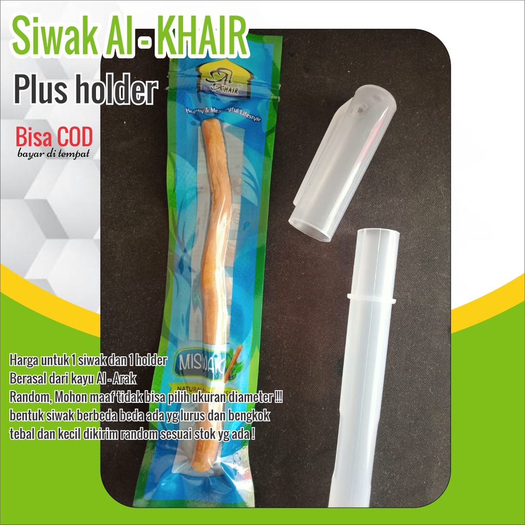 Siwak plus holder atau sudah dengan tempatnya berbentuk pulpen  | siwak miswak SUNNAH PLUS HOLDER