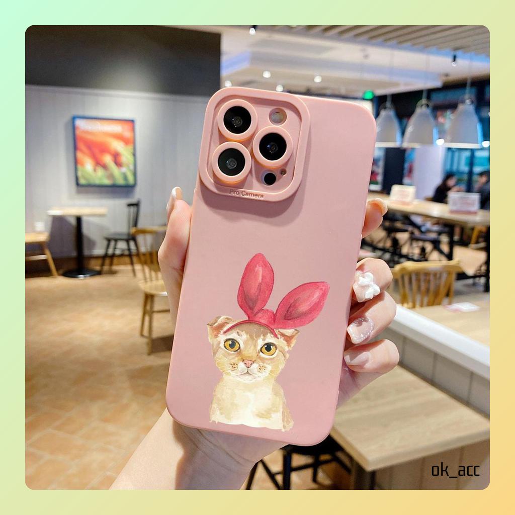 Casing Motif CC35 Cat for Iphone 6 6s 6g 6+ 6s+ 7 8 7+ 8+ X Xs 11 12 13 14 14+ Plus Pro Max