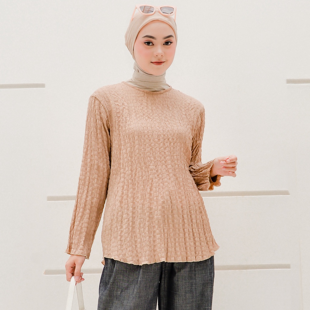 NUNA NIcky Top | atasan top bloyse wanita inner polos