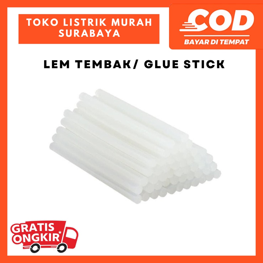 ISI /refill LEM TEMBAK 30cm  GLUE STICK / LEM LILIN BESAR &amp; KECIL / ALAT LEM LILIN (1KG) LEM BAKAR