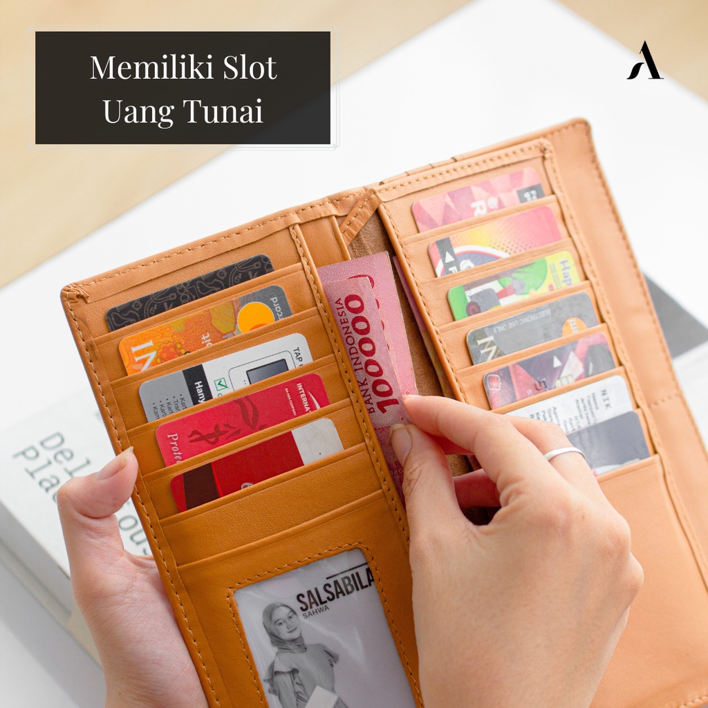 Dompet Premium Wanita Kekinian Fashionable 100% Original Kulit Sapi Asli Fashion Cewek - IMELDA WALLET