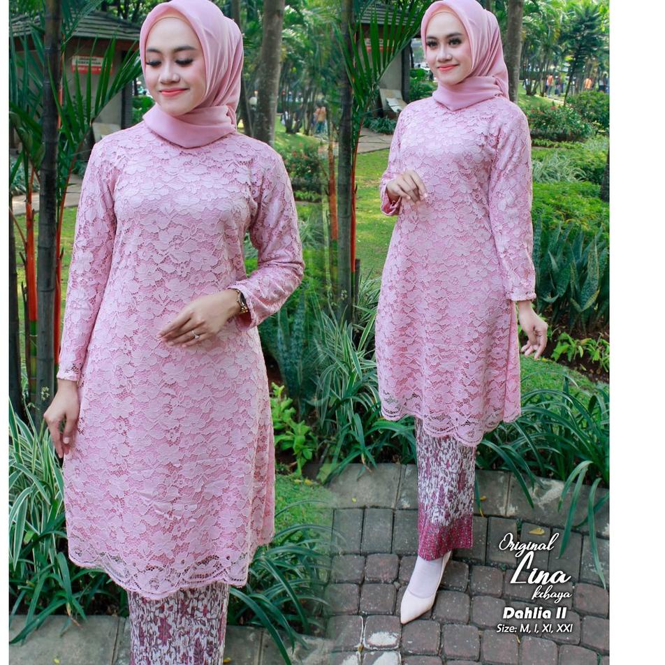 ✰ Set kebaya brokat DHALIA/kebaya gamis brukat/kebaya Kinanti/kebaya murah/rok plisket/kebaya kartin