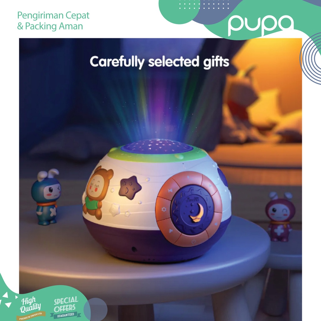 Terlaris TUMAMA Projector Lamp Baby Sleeping Toy Mainan Lampu Musik Bayi Anak TUMAMA Projector Lamp