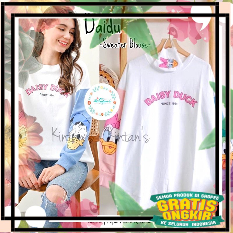 Daidu Sweater Blouse by Kintans // ORI REAL PICT KINTAN’S / tuniq