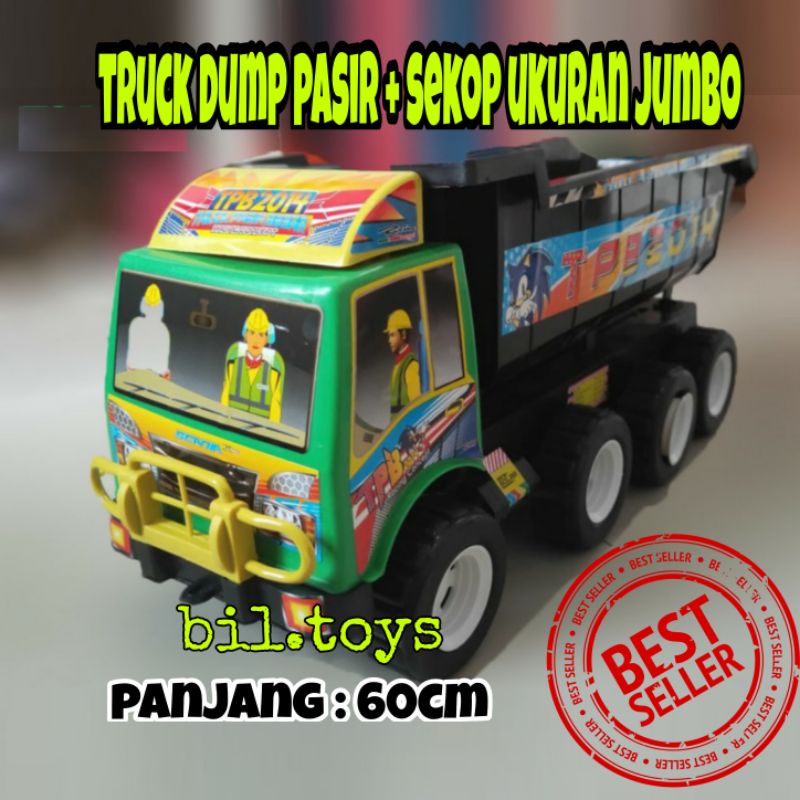 Mainan Permainan Mobil Truk Truck Dam Pasir Sekop Besar Kado Anak Laki Laki Ulang 3 Tahun Kids Toys 