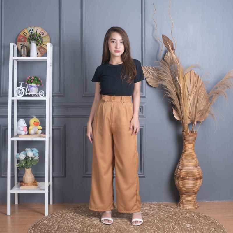 ZASKIYA - GAIA PANT - Celana Trouser Loose Pants