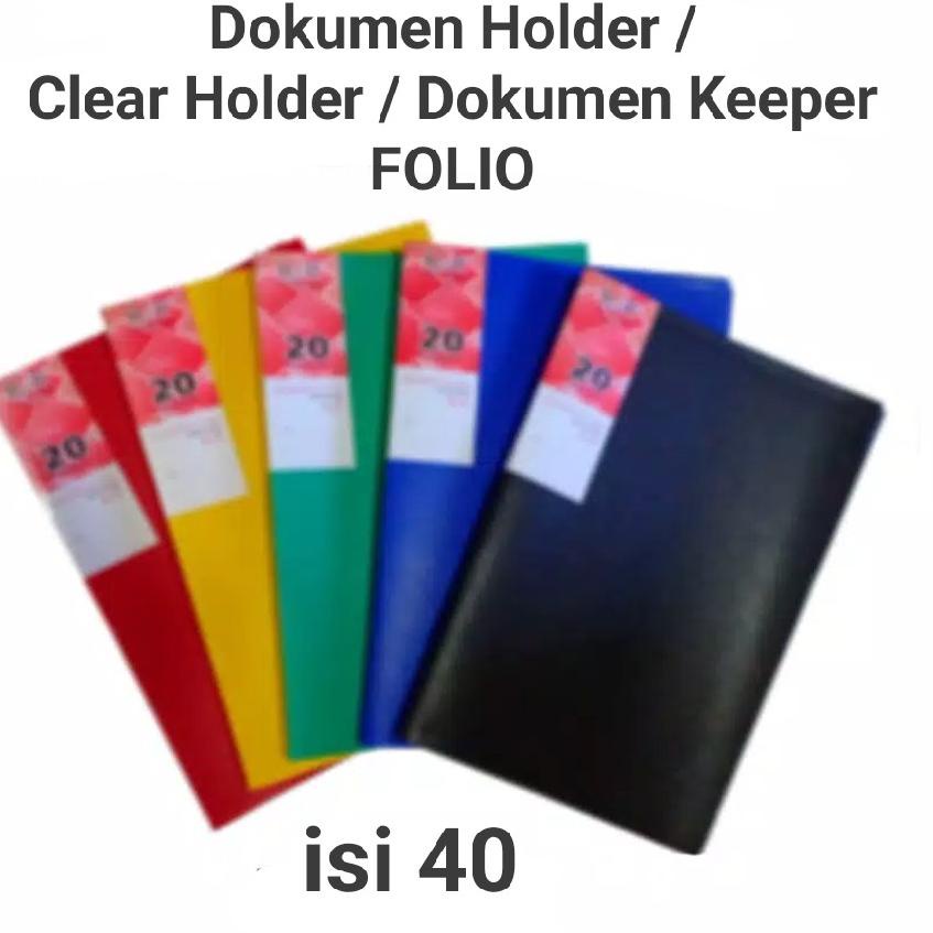 

H27 MAP DOKUMEN HOLDER ISI 40 POCKET / DOKUMEN KEEPER / CLEAR HOLDER / DISPLAY BOOK FOLIO PROMO ⇹