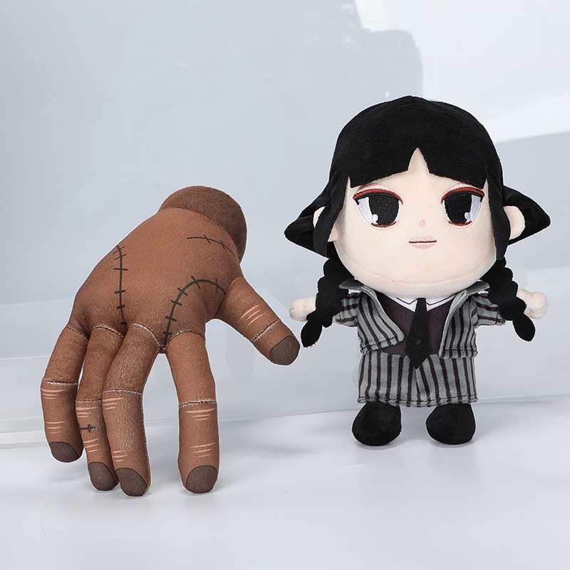 25cm Addams Keluarga Rabu Boneka Mainan Mewah Lembut Kartun Hadiah Untuk Penggemar