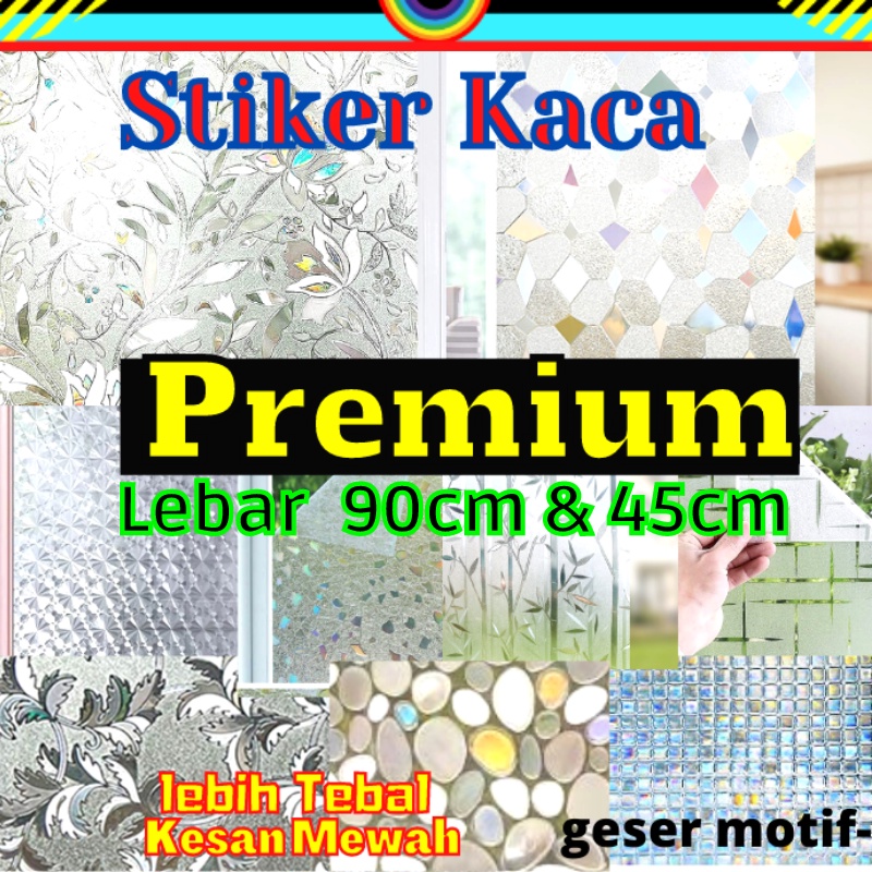 STIKER STICKER KACA SUNBLAST SETIKER WALLPAPER PINTU JENDELA KACA BUAT KAMAR MANDI DEKORASI DECOR DEKOR RUMAH WALPAPER SANBLAST WELPEPER SANBLAS SUNBLAST SUNBLAS FILM LEMARI MOTIF BAMBU BUNGA 3D HOLOGRAM PREMIUM MURAH TIDAK TEMBUS BUREM BURAM MINIMALIS