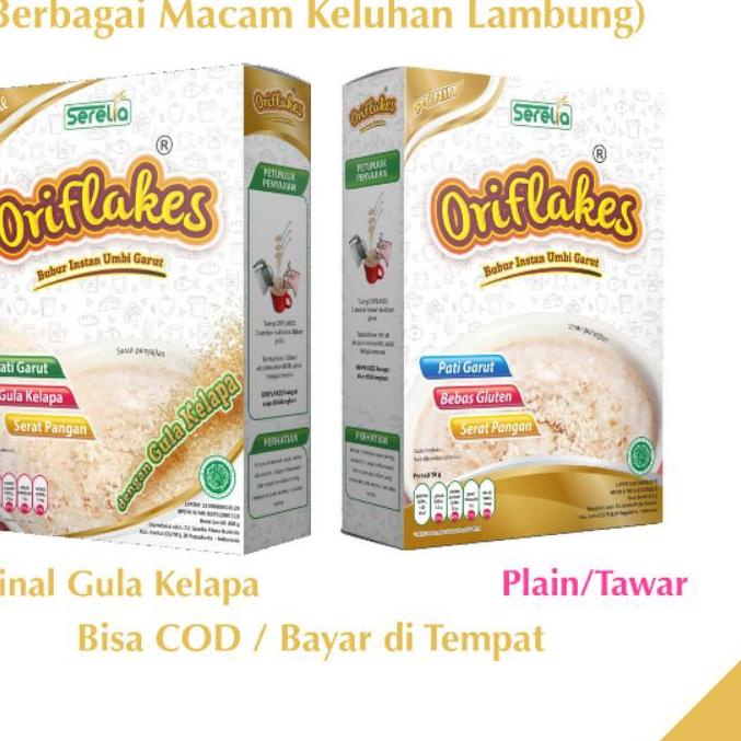 

➨ Oriflakes Original Sereal Umbi Garut Asam Lambung Maag Gerd Original 350 gram ( Bisa ) ⅍