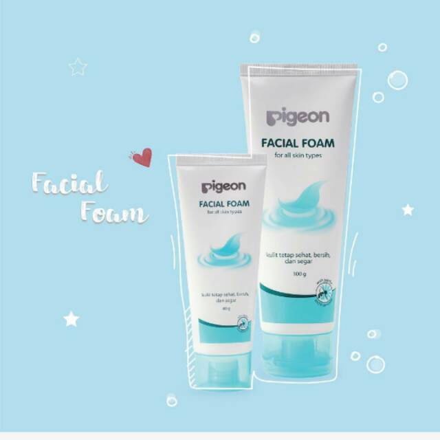 Pigeon Facial Foam Sabun Cuci Muka 40ml dan 100ml ORIGINAL