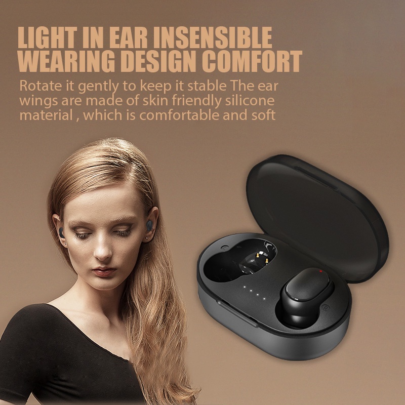 PROMO Mipods TWS Headset Bluetooth 5.0 Earphone Wireless 9D HIFI Stereo Mini Earbuds Volume Control With Mic by.minigo