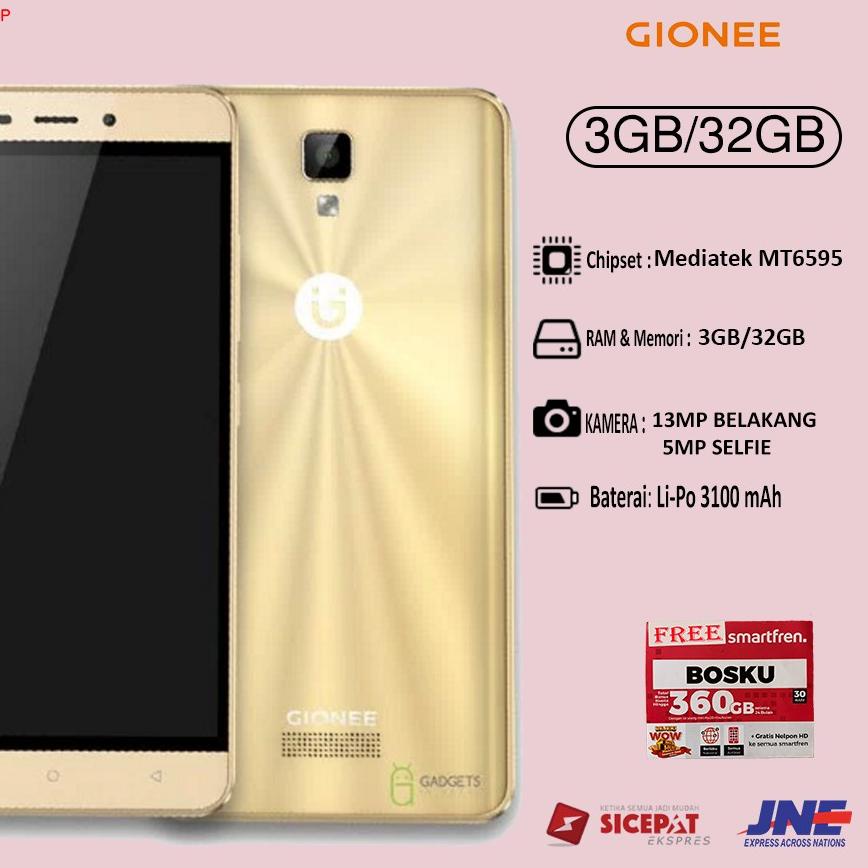Termurah✔️-GIONEE P7 MAX 3/32GB //original 100%(FREE KUOTA INTERNET)
