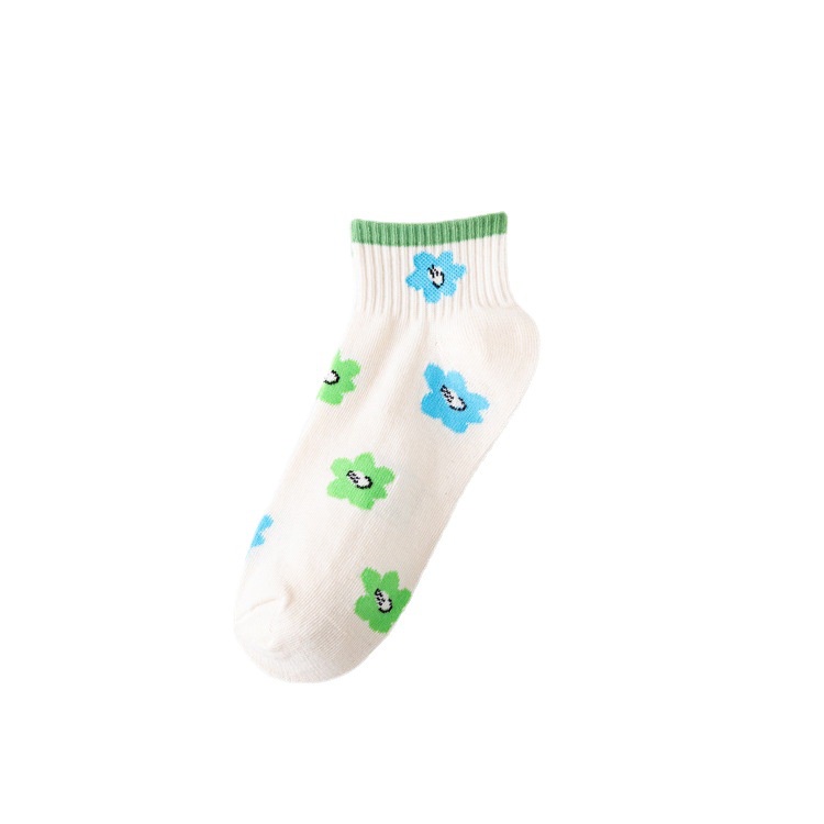 ♫ Megata ♫ AA266 Kaos Kaki Wanita Motif  Kaoskaki Fashion Korea Women Sock Import