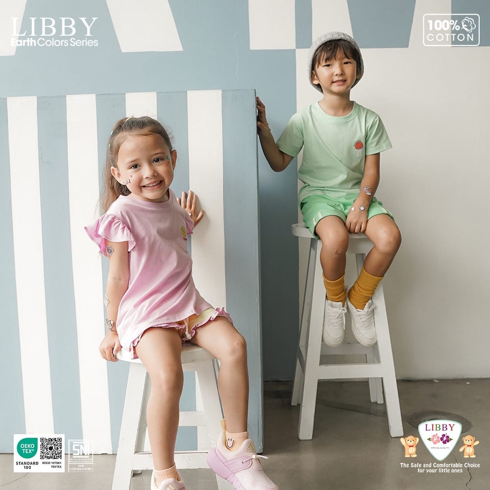 Libby NIJI SET Boy and Girl / Setelan Baju Anak Laki-Laki dan Perempuan