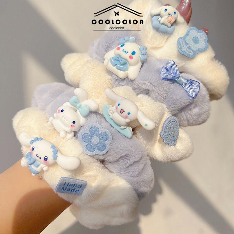 COD❤️Cinnamoroll tali rambut mewah tali rambut cincin rambut aksesoris rambut pita- cl