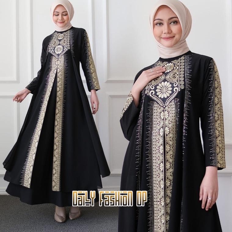TERLARIS Gamis Turkey 1062 Hawa Dress Busana Muslimah By Original Mega Store Farzolla 2