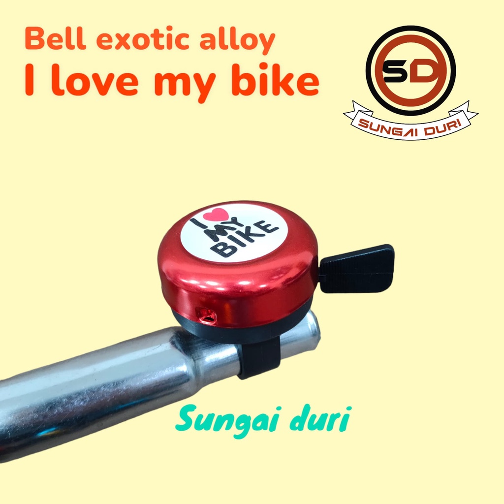 Bell sepeda Alloy / bell I love my bike